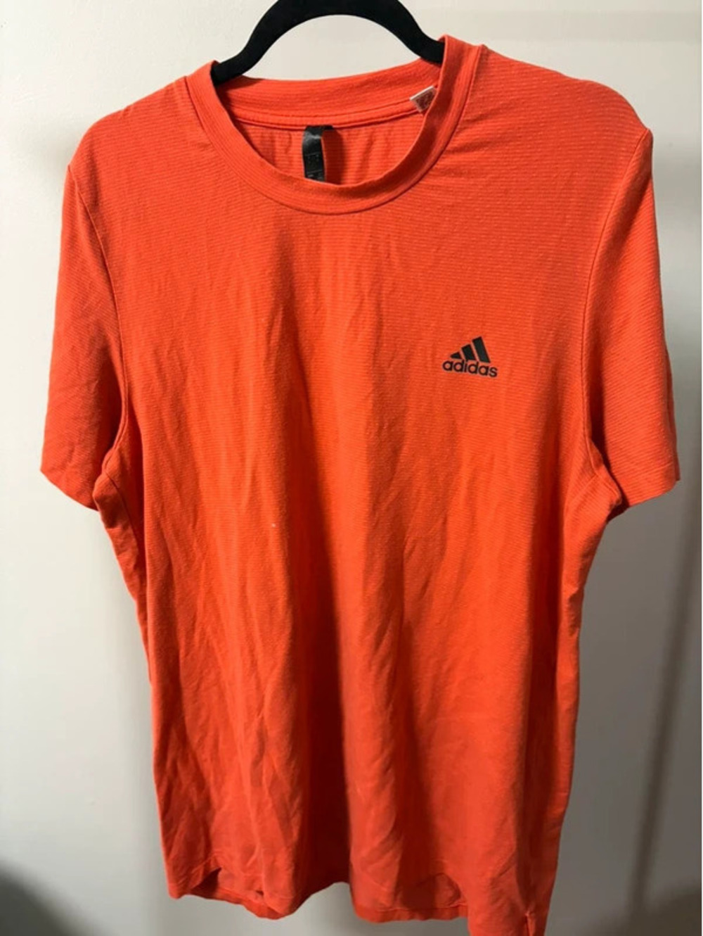 Orange Men’s Adidas Logo Performance Tee - Large